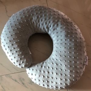 Gray Minky Nursing pillow